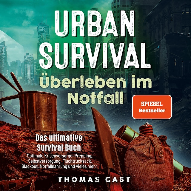 Bokomslag for Urban Survival - Überleben im Notfall: Das ultimative Survival Buch - Optimale Krisenvorsorge: Prepping, Selbstversorgung, Fluchtrucksack, Blackout und vieles mehr!