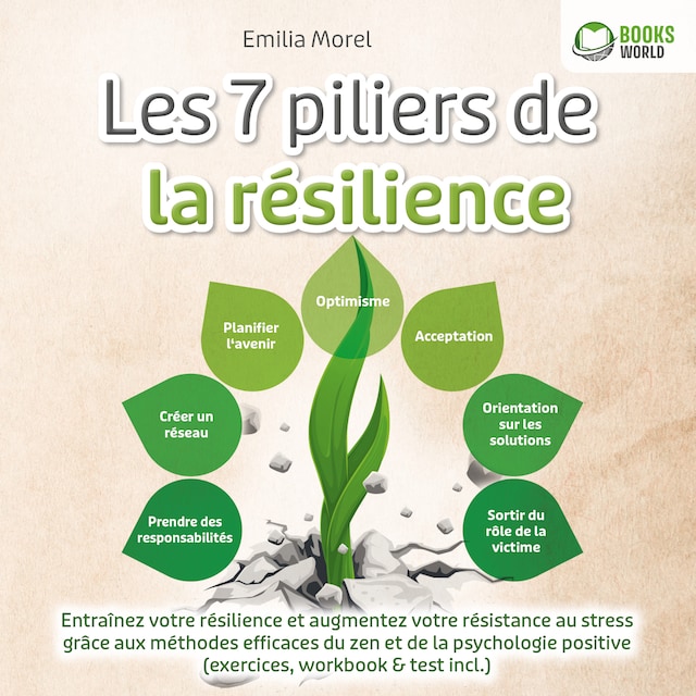 Book cover for Les 7 piliers de la résilience: Entraînez votre résilience et augmentez votre résistance au stress grâce aux méthodes efficaces du zen et de la psychologie positive