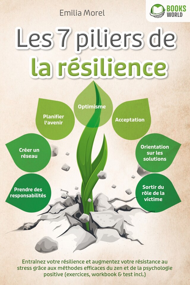 Book cover for Les 7 piliers de la résilience: Entraînez votre résilience et augmentez votre résistance au stress grâce aux méthodes efficaces du zen et de la psychologie positive (exercices, workbook & test incl.)