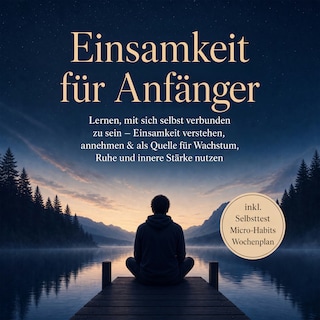 Einsamkeit für Anfänger: Lernen, mit sich selbst verbunden zu sein – Einsamkeit verstehen, annehmen & als Quelle für Wachstum, Ruhe und innere Stärke nutzen – inkl. Selbsttest Micro-Habits, Wochenplan als Hörbuch