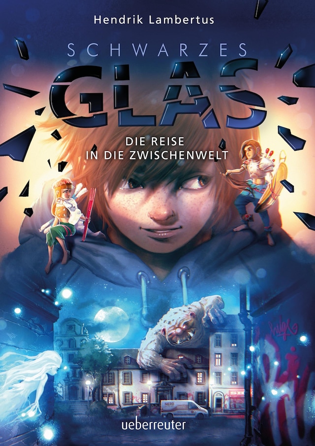 Copertina del libro per Schwarzes Glas - Die Reise in die Zwischenwelt