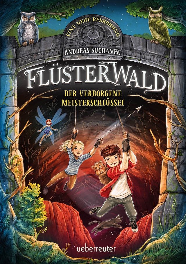 Book cover for Flüsterwald - Eine neue Bedrohung. Der verborgene Meisterschlüssel. (Flüsterwald, Staffel II, Bd. 1)