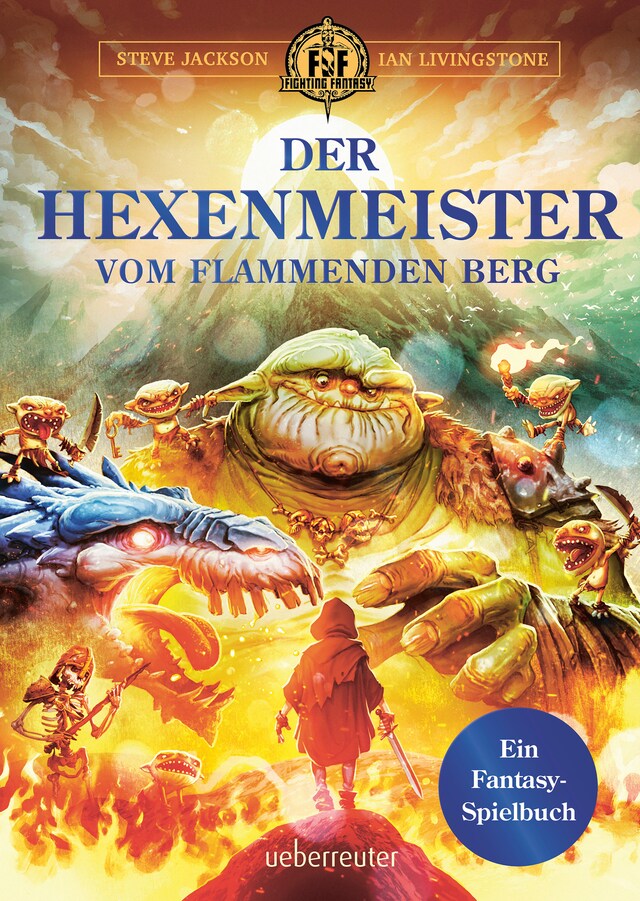 Kirjankansi teokselle Der Hexenmeister vom flammenden Berg
