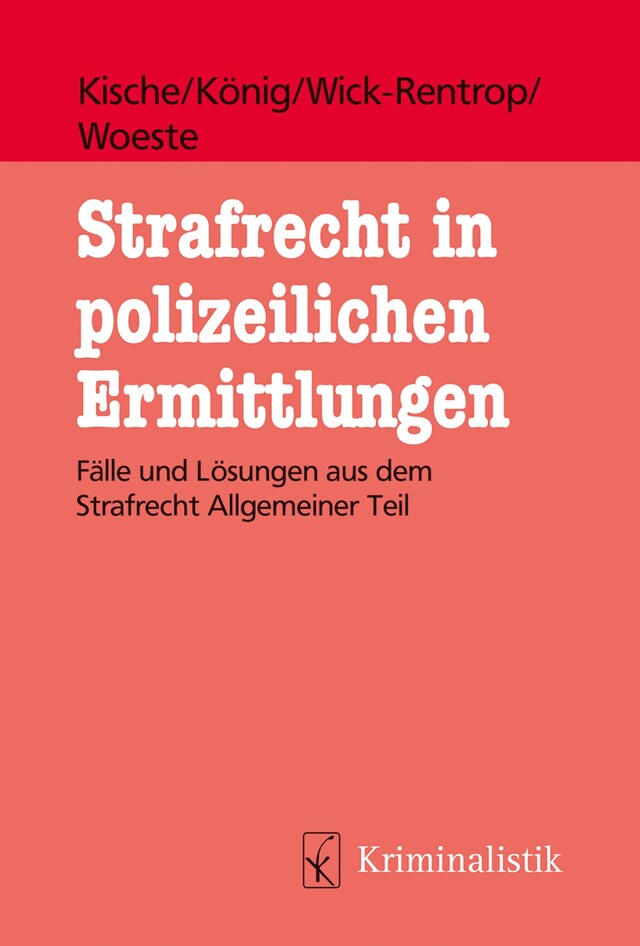 Buchcover für Strafrecht in polizeilichen Ermittlungen