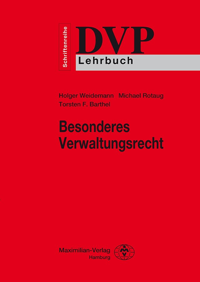 Buchcover für Besonderes Verwaltungsrecht