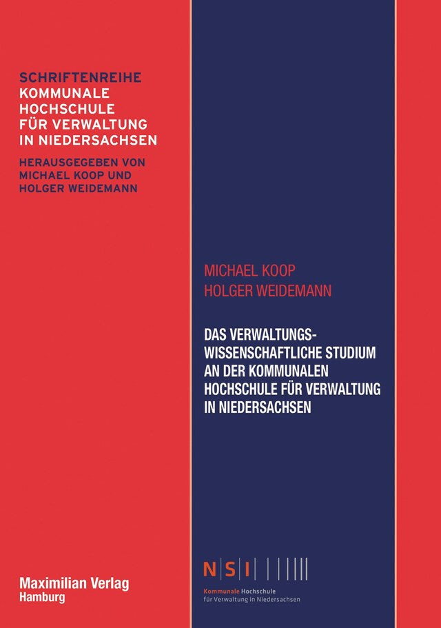 Kirjankansi teokselle Das Verwaltungswissenschaftliche Studium an der Kommunalen Hochschule für Verwaltung in Niedersachsen