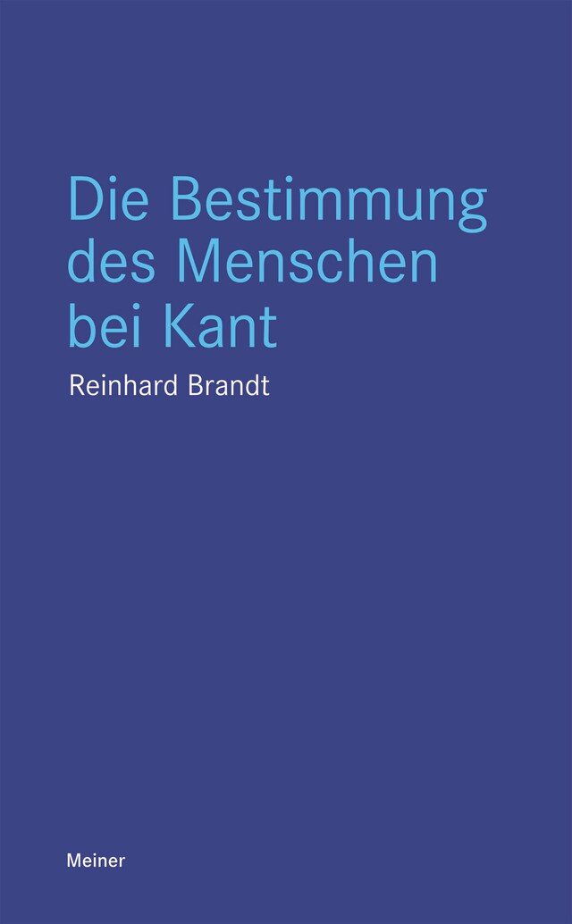 Book cover for Die Bestimmung des Menschen bei Kant