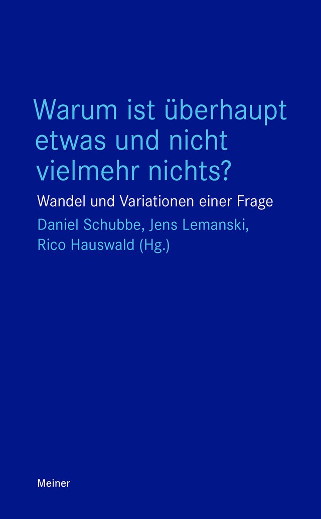 Copertina del libro per Warum ist überhaupt etwas und nicht vielmehr nichts?