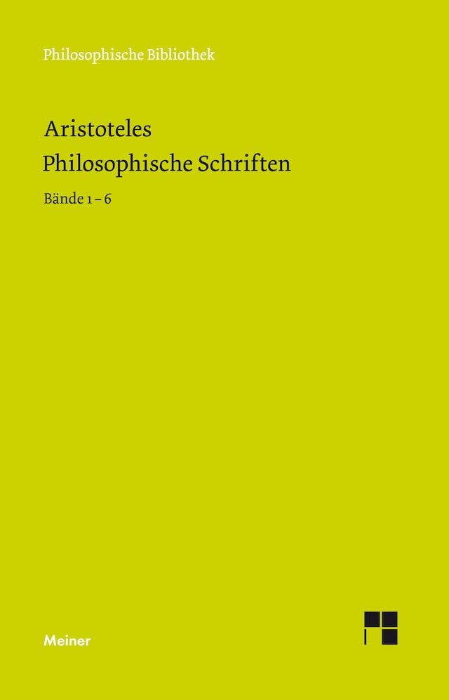 Okładka książki dla Philosophische Schriften. Bände 1-6
