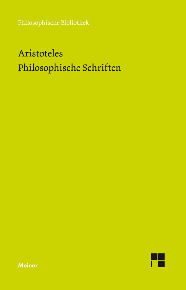 Kirjankansi teokselle Philosophische Schriften. Bände 1-6