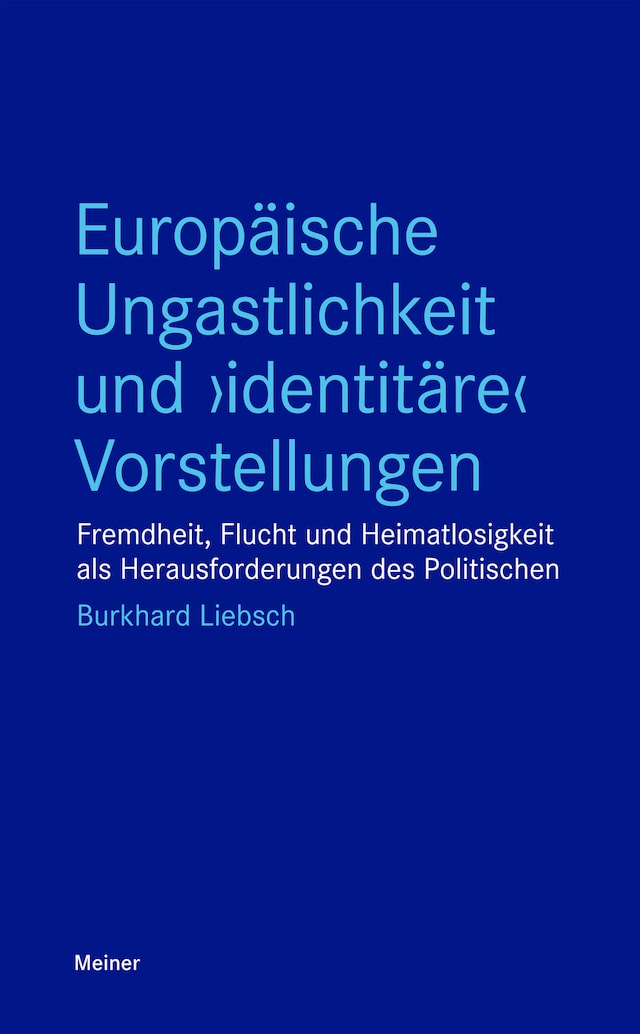 Boekomslag van Europäische Ungastlichkeit und "identitäre" Vorstellungen