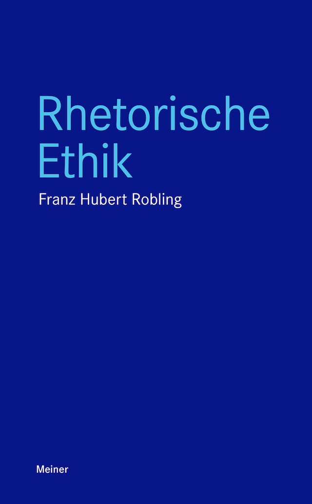 Boekomslag van Rhetorische Ethik