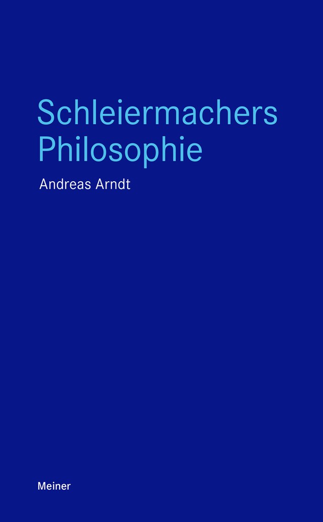 Portada de libro para Schleiermachers Philosophie