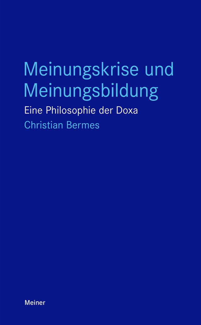 Kirjankansi teokselle Meinungskrise und Meinungsbildung