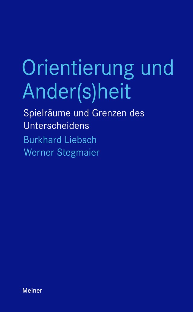 Kirjankansi teokselle Orientierung und Ander(s)heit