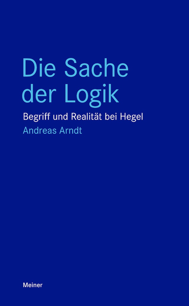 Copertina del libro per Die Sache der Logik