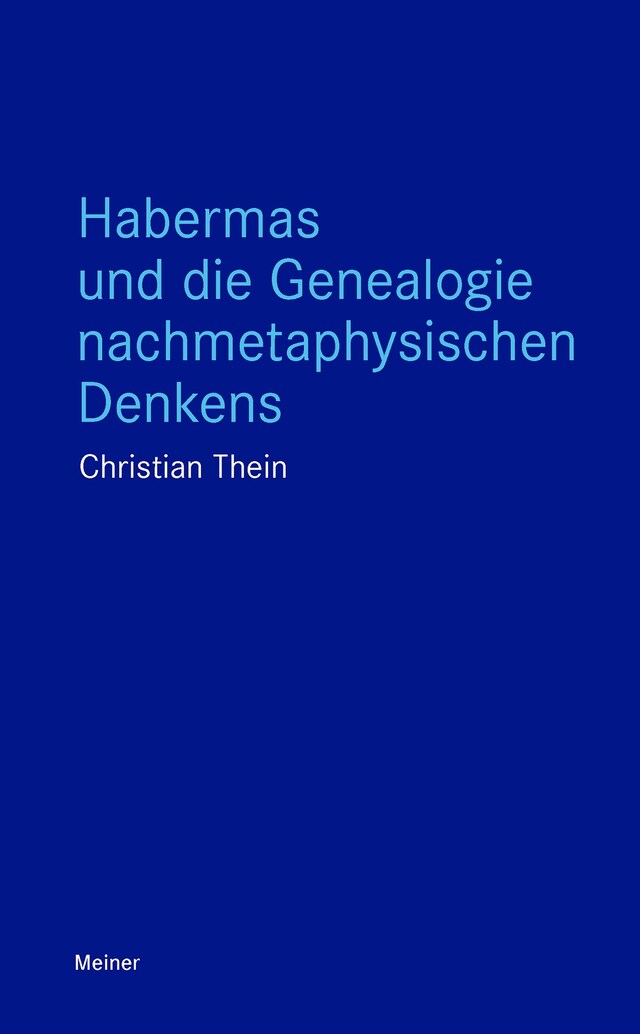 Boekomslag van Habermas und die Genealogie nachmetaphysischen Denkens