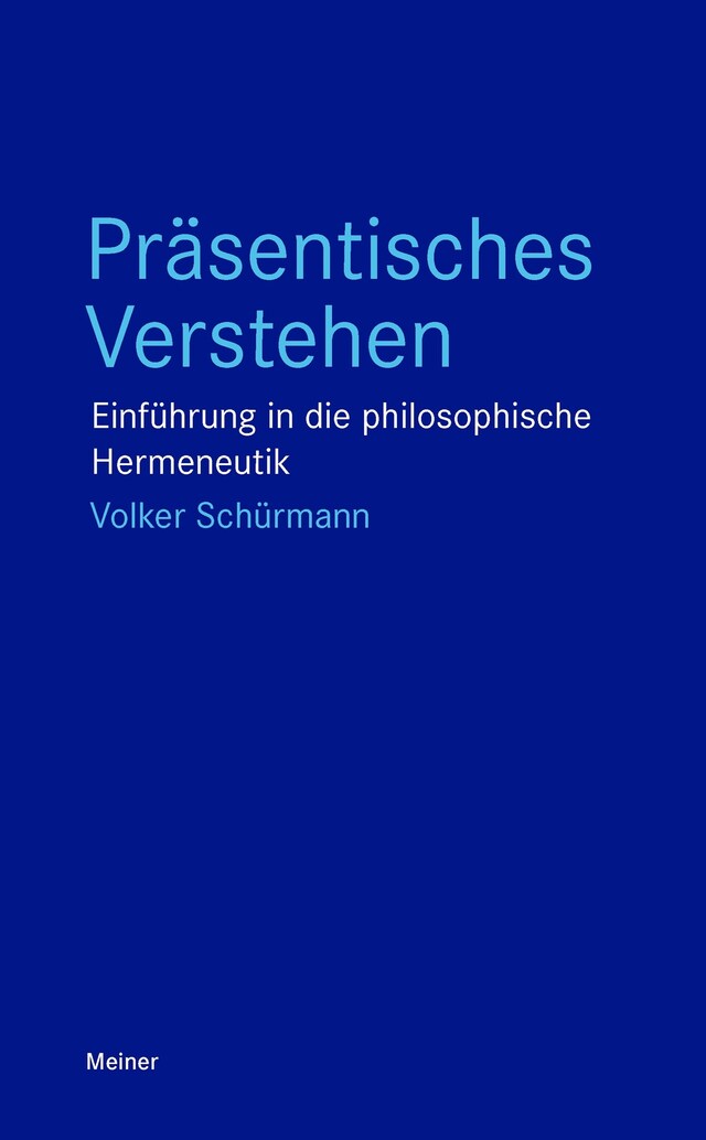 Book cover for Präsentisches Verstehen