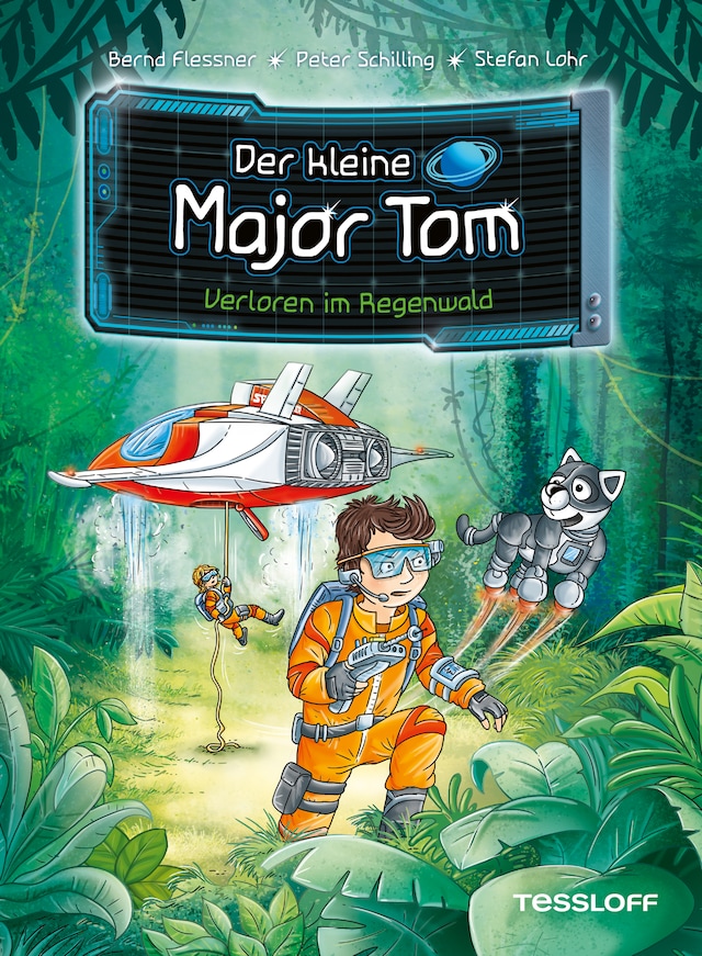 Book cover for Der kleine Major Tom. Band 8. Verloren im Regenwald