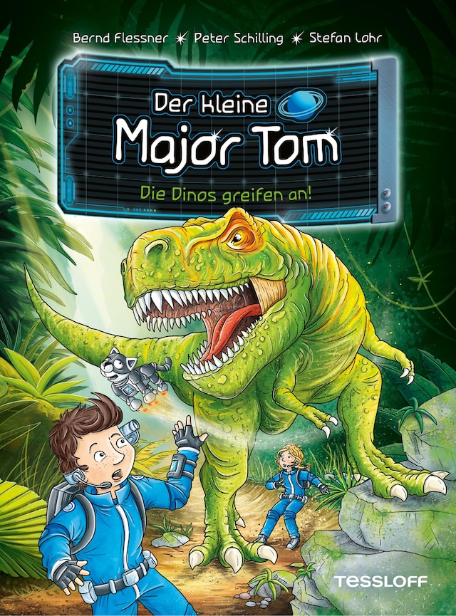 Copertina del libro per Der kleine Major Tom. Band 19. Die Dinos greifen an!