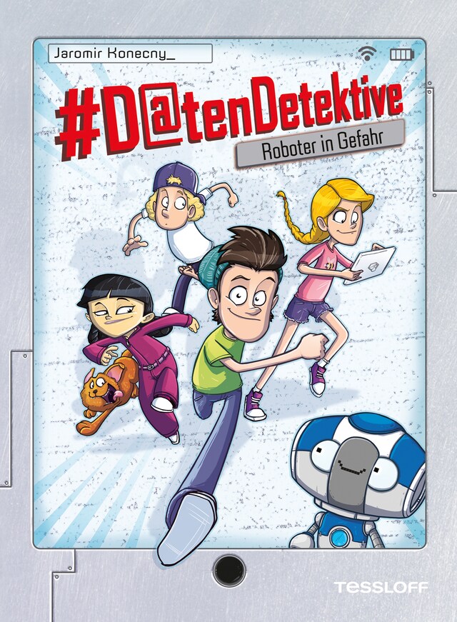 Book cover for #Datendetektive. Band 1. Roboter in Gefahr
