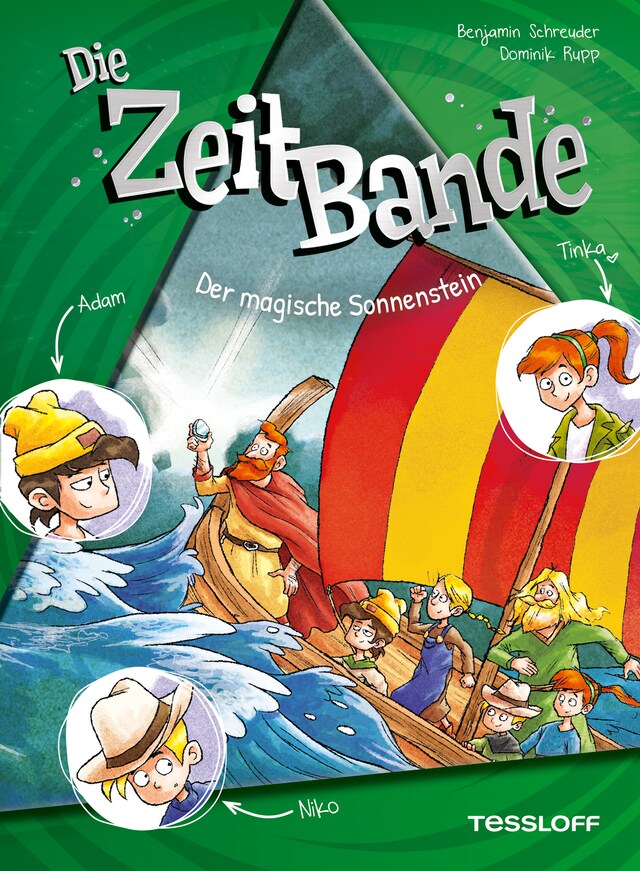 Book cover for Die ZeitBande. Band 3. Der magische Sonnenstein