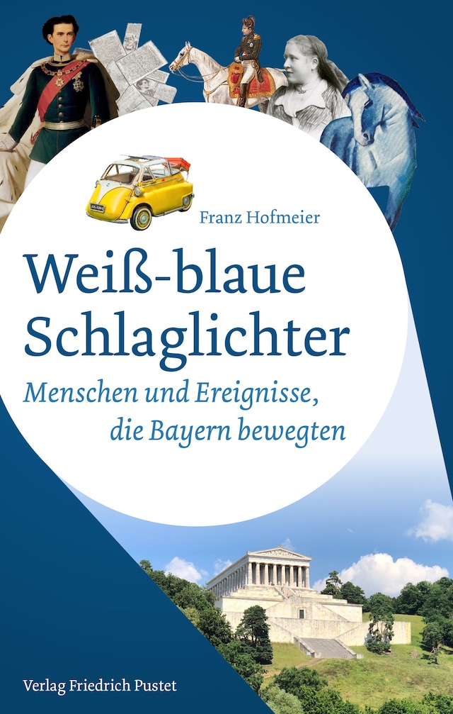 Kirjankansi teokselle Weiß-blaue Schlaglichter