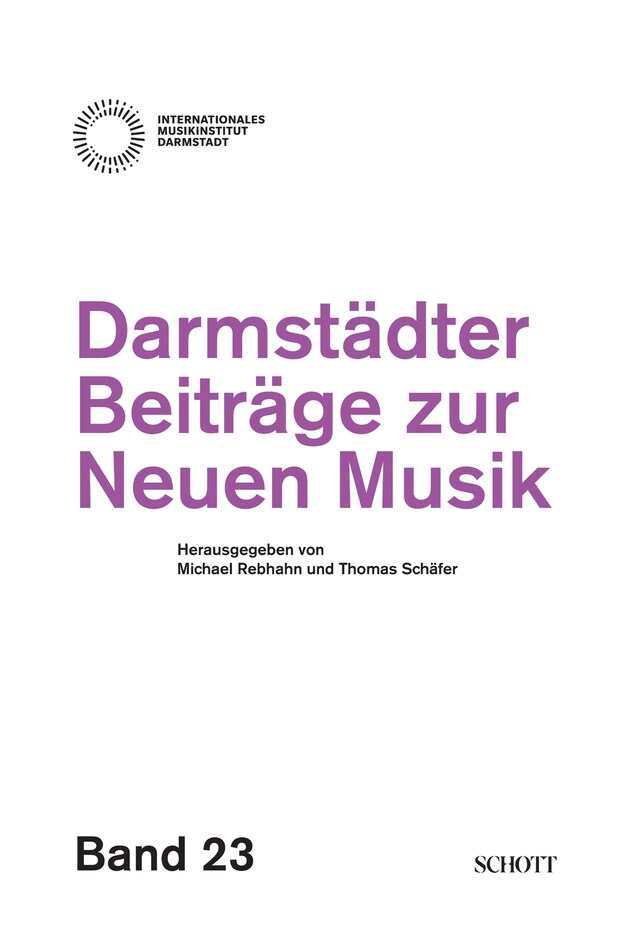 Bogomslag for Darmstädter Beiträge zur neuen Musik