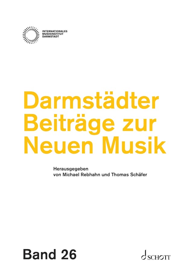 Book cover for Darmstädter Beiträge zur neuen Musik