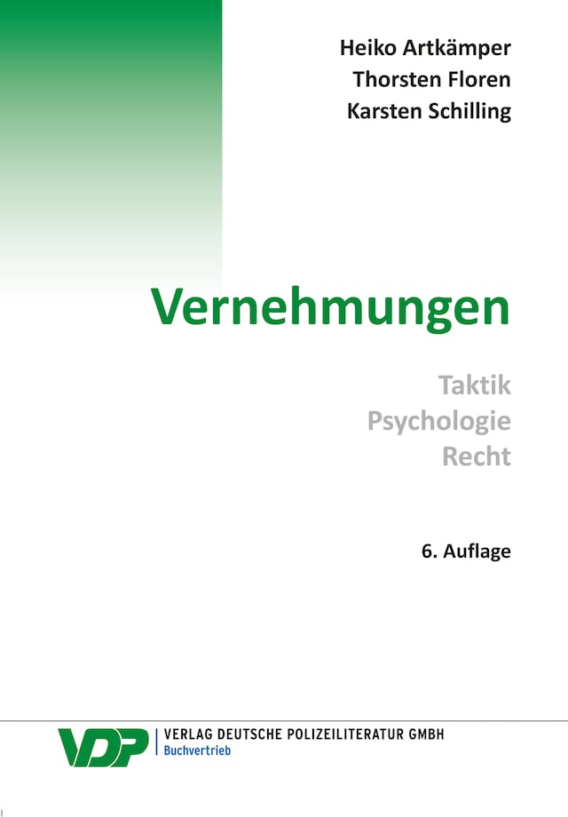 Buchcover für Vernehmungen