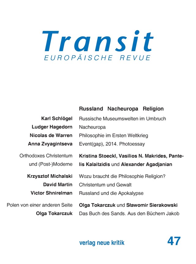 Couverture de livre pour Transit 47. Europäische Revue