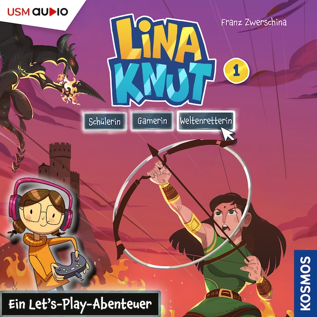 Book cover for Lina Knut: Schülerin, Gamerin, Weltenretterin - Ein Let's-Play-Abenteuer