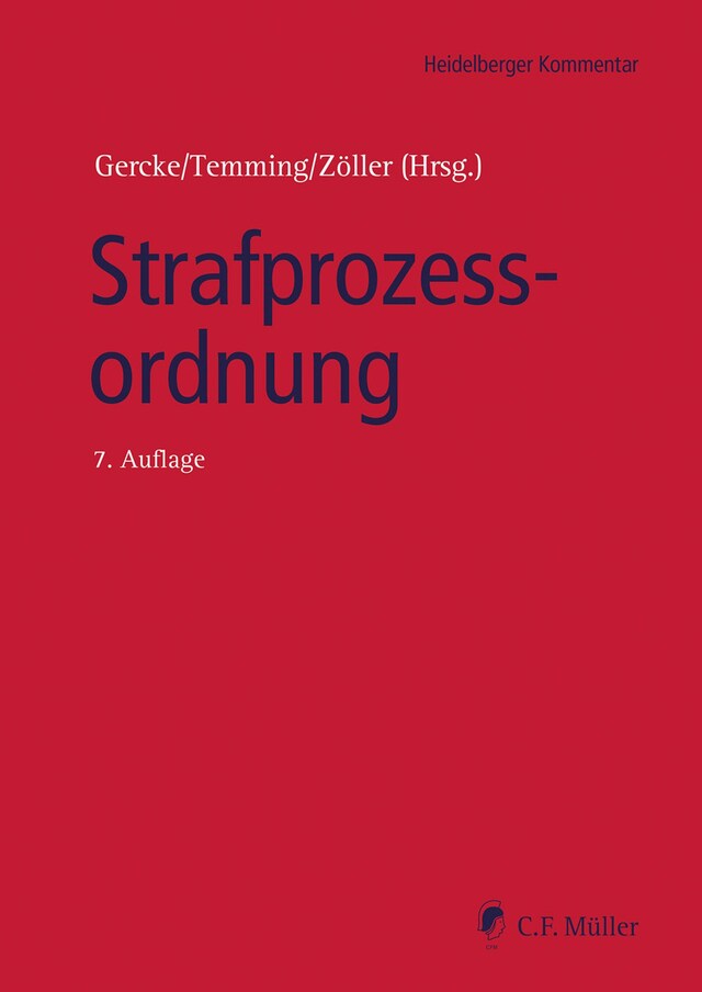 Copertina del libro per Strafprozessordnung