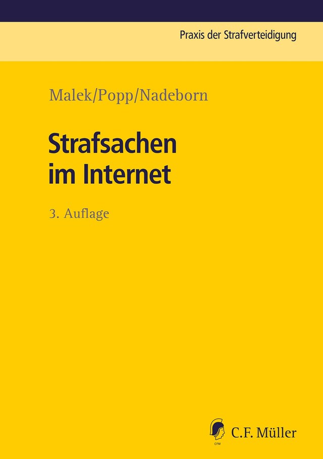 Buchcover für Strafsachen im Internet