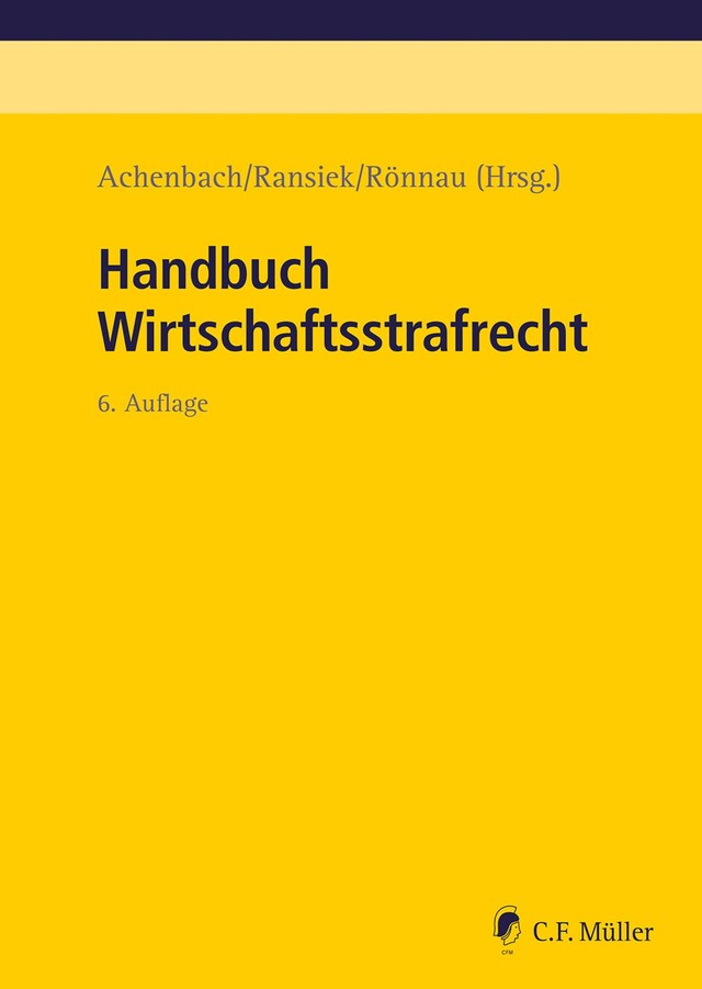 Buchcover für Handbuch Wirtschaftsstrafrecht