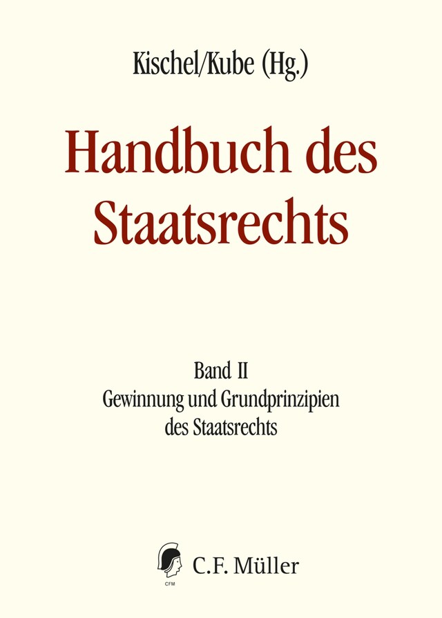 Copertina del libro per Handbuch des Staatsrechts - Neuausgabe