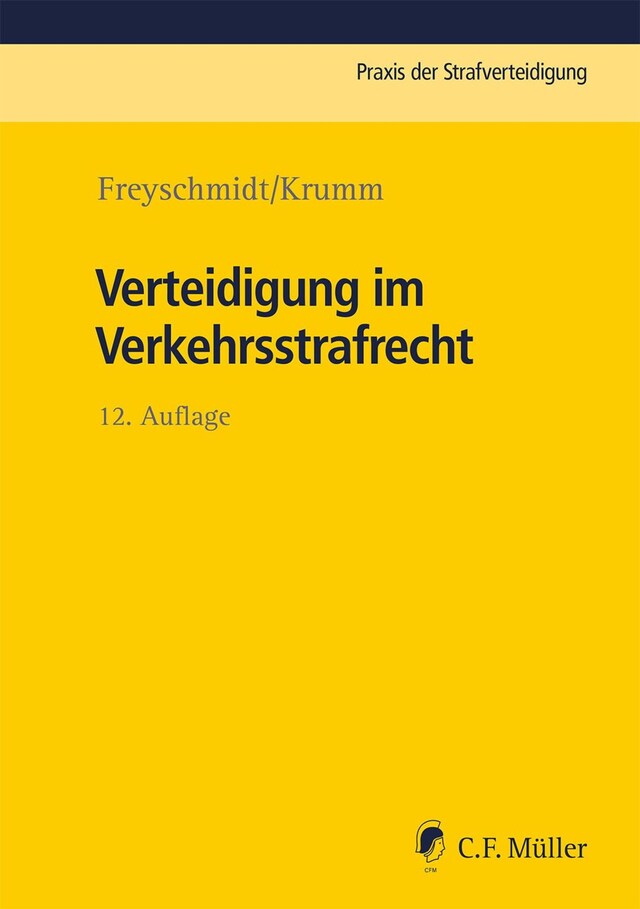 Buchcover für Verteidigung im Verkehrsstrafrecht