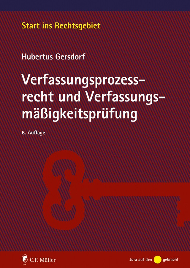 Boekomslag van Verfassungsprozessrecht und Verfassungsmäßigkeitsprüfung