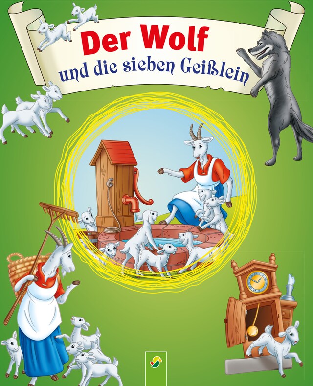 Portada de libro para Der Wolf und die sieben Geißlein