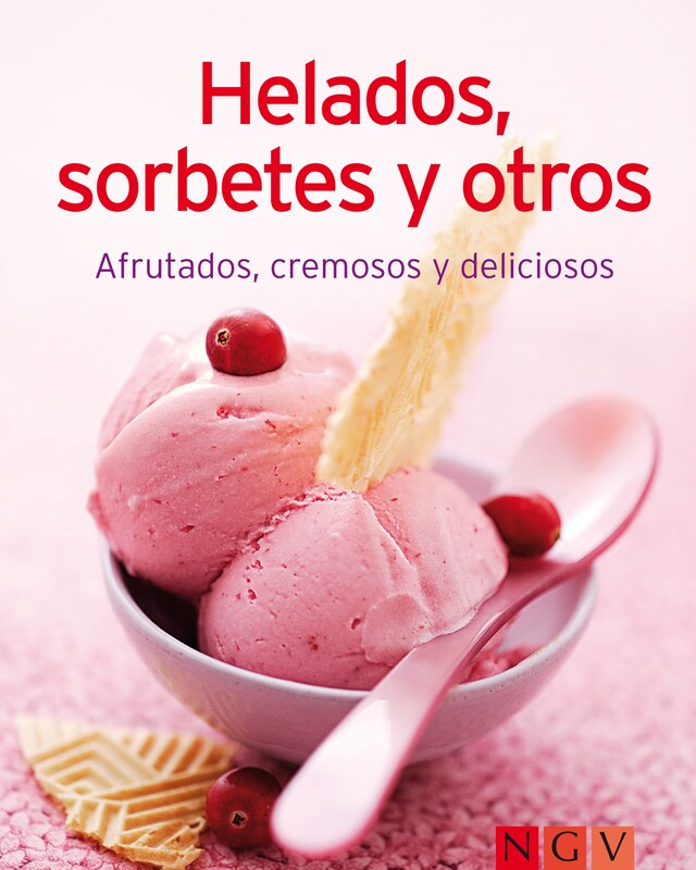 Portada de libro para Helados, sorbetes y otros