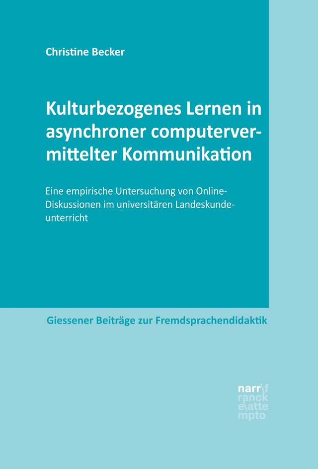 Okładka książki dla Kulturbezogenes Lernen in asynchroner computervermittelter Kommunikation