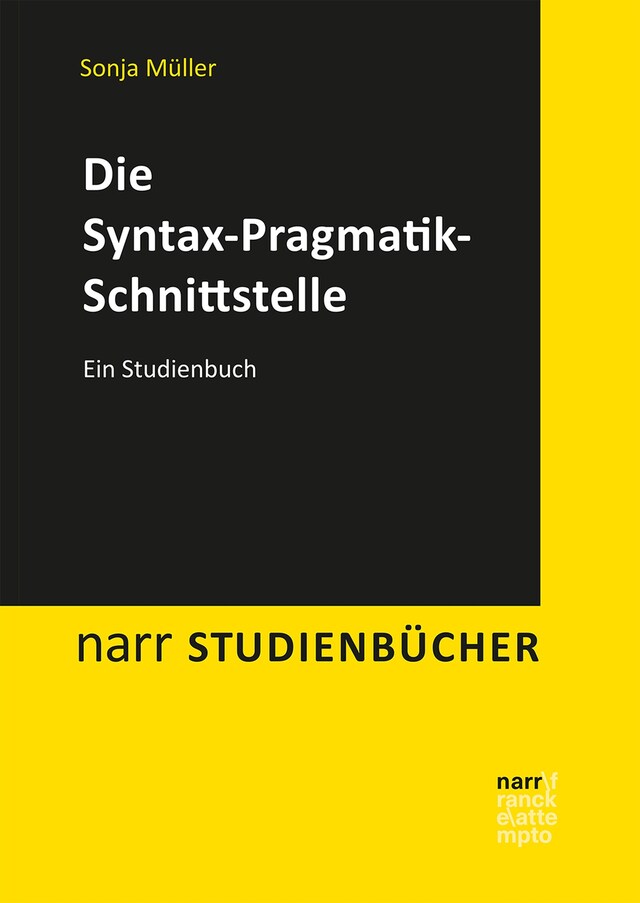 Kirjankansi teokselle Die Syntax-Pragmatik-Schnittstelle