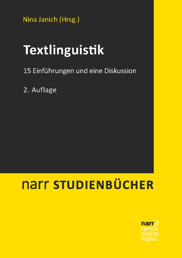 Kirjankansi teokselle Textlinguistik