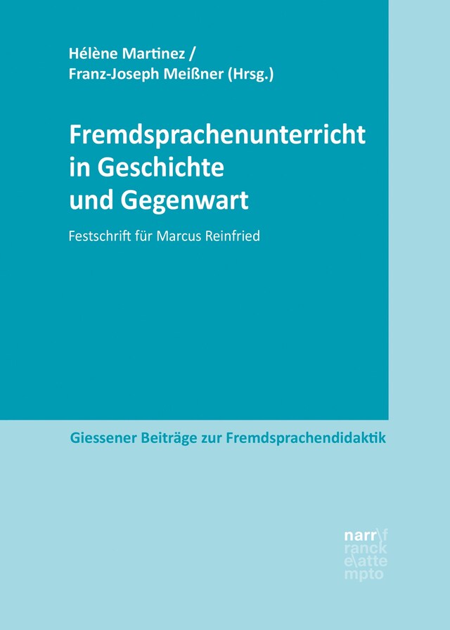 Book cover for Fremdsprachenunterricht in Geschichte und Gegenwart