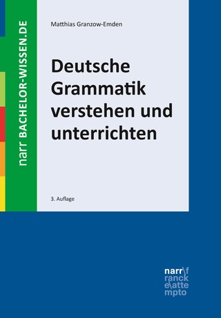 Deutsche Grammatik verstehen und unterrichten bookCoverFor