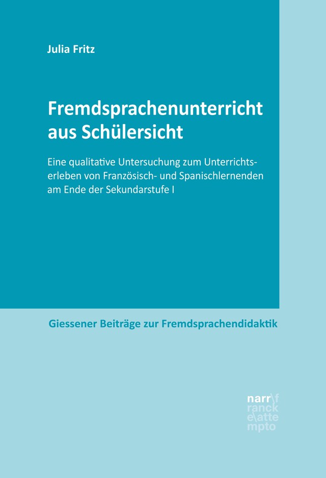 Buchcover für Fremdsprachenunterricht aus Schülersicht