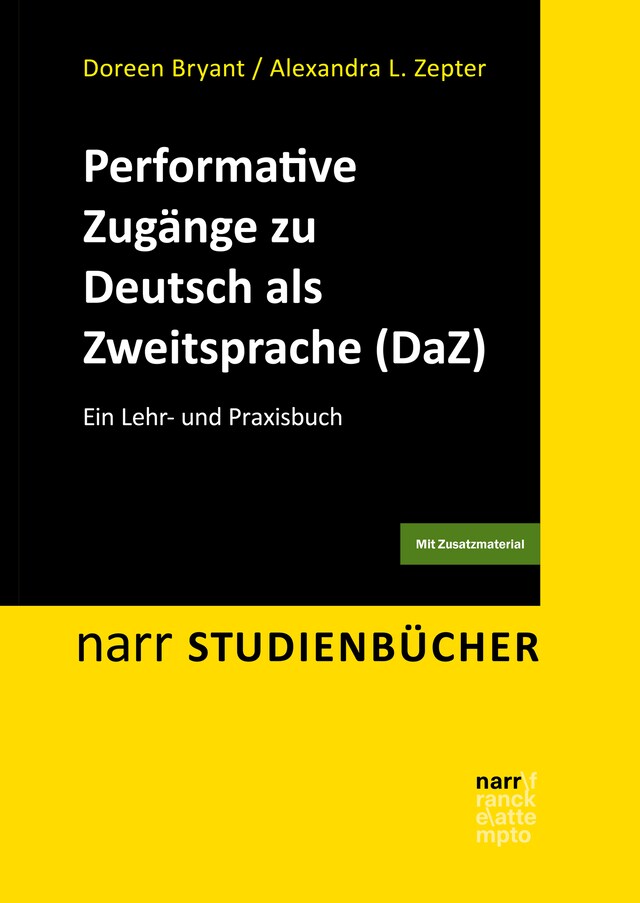 Kirjankansi teokselle Performative Zugänge zu Deutsch als Zweitsprache (DaZ)