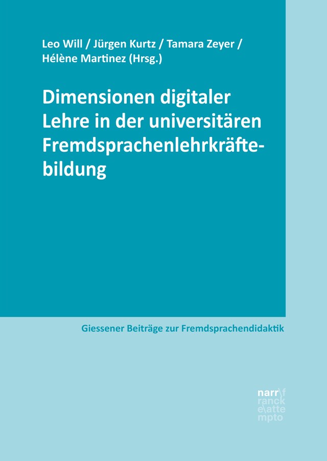 Book cover for Dimensionen digitaler Lehre in der universitären Fremdsprachenlehrkräftebildung