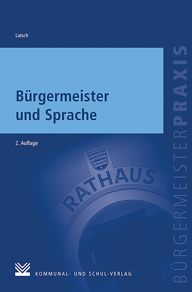 Kirjankansi teokselle Bürgermeister und Sprache