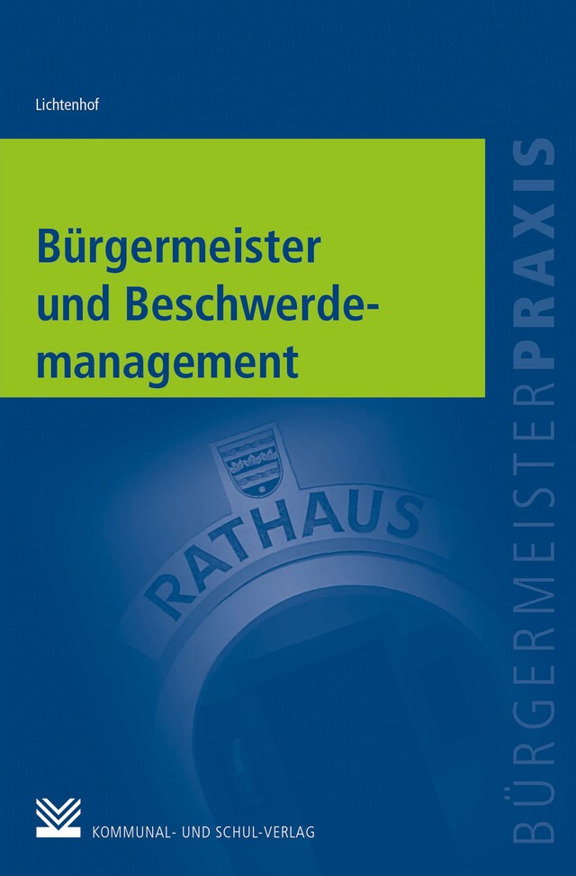 Buchcover für Bürgermeister und Beschwerdemanagement